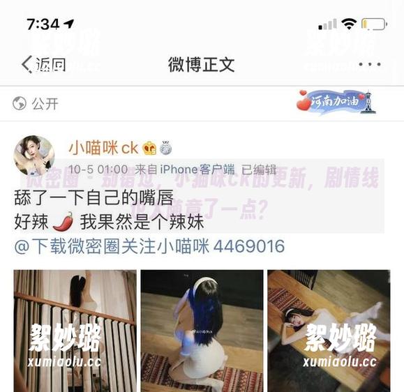 小猫咪ck 微密圈 - 别错过,小猫咪ck的更新,剧情线也太随意了一点?